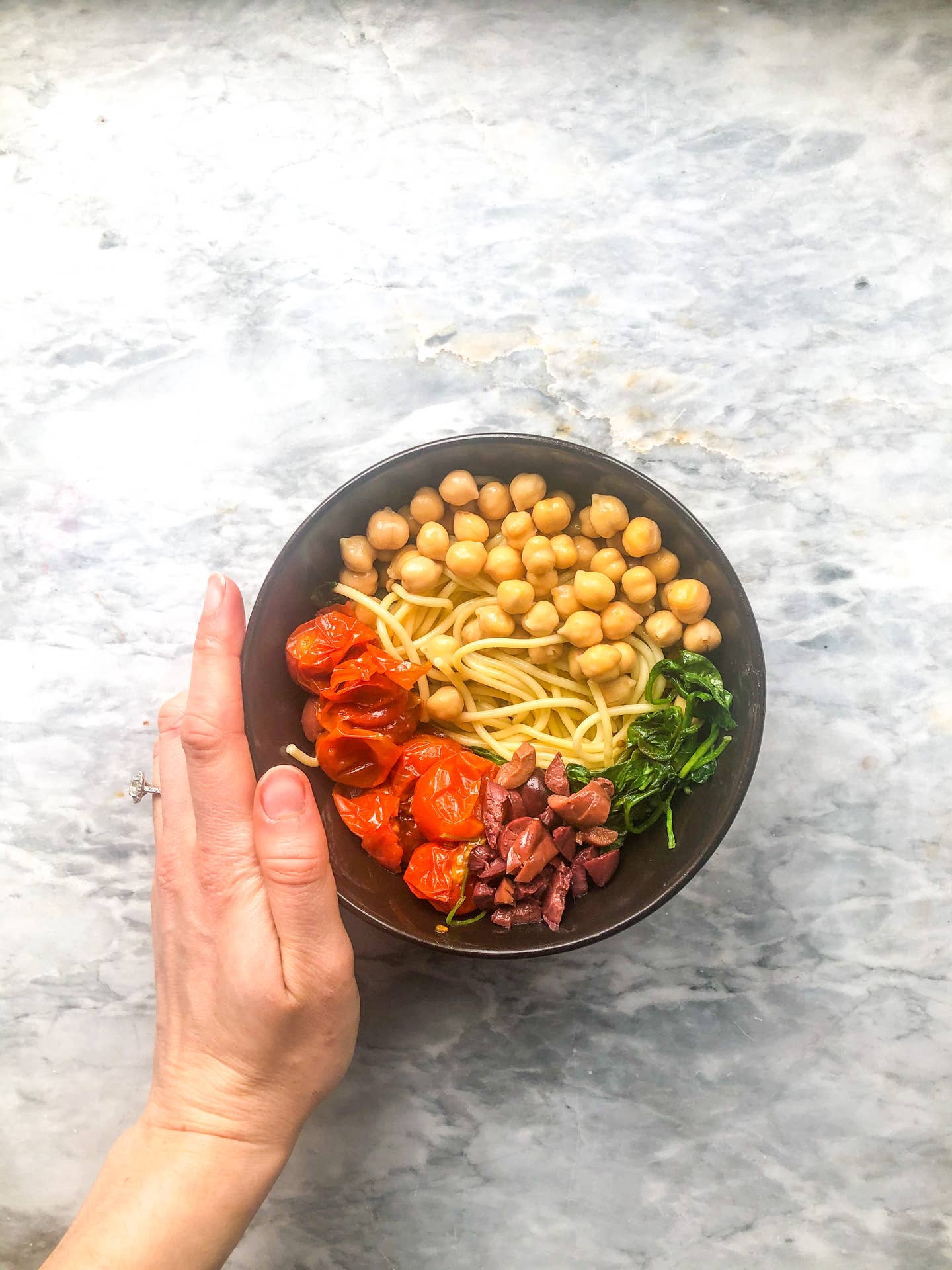 Mediterranean Chickpea Pasta