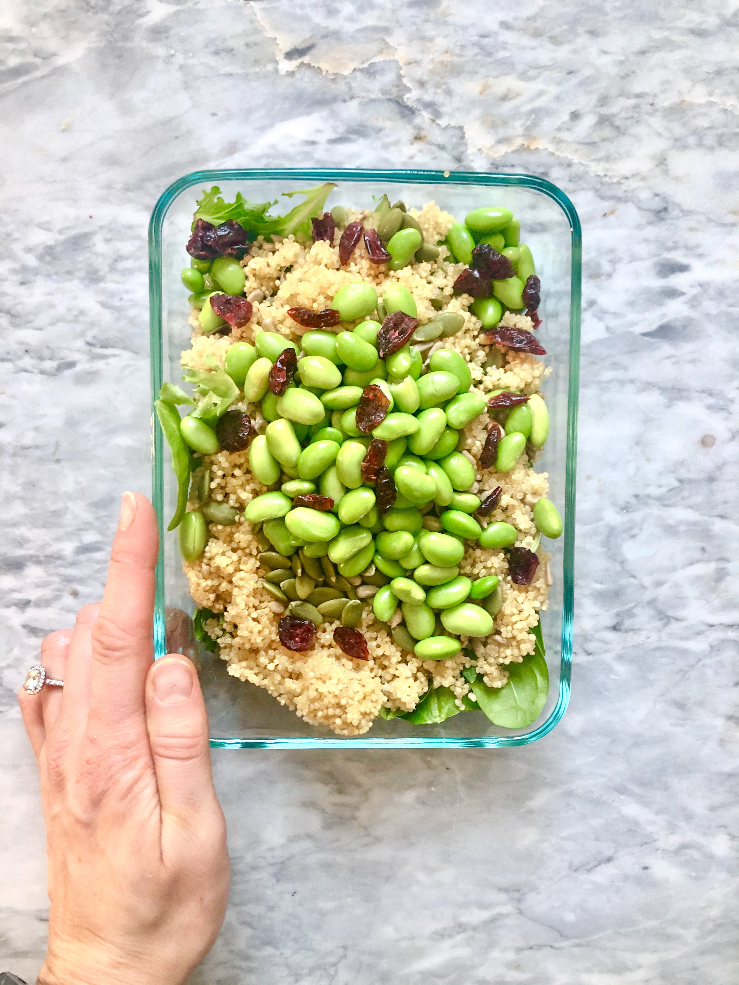 Quinoa with Edamame and Cranberies