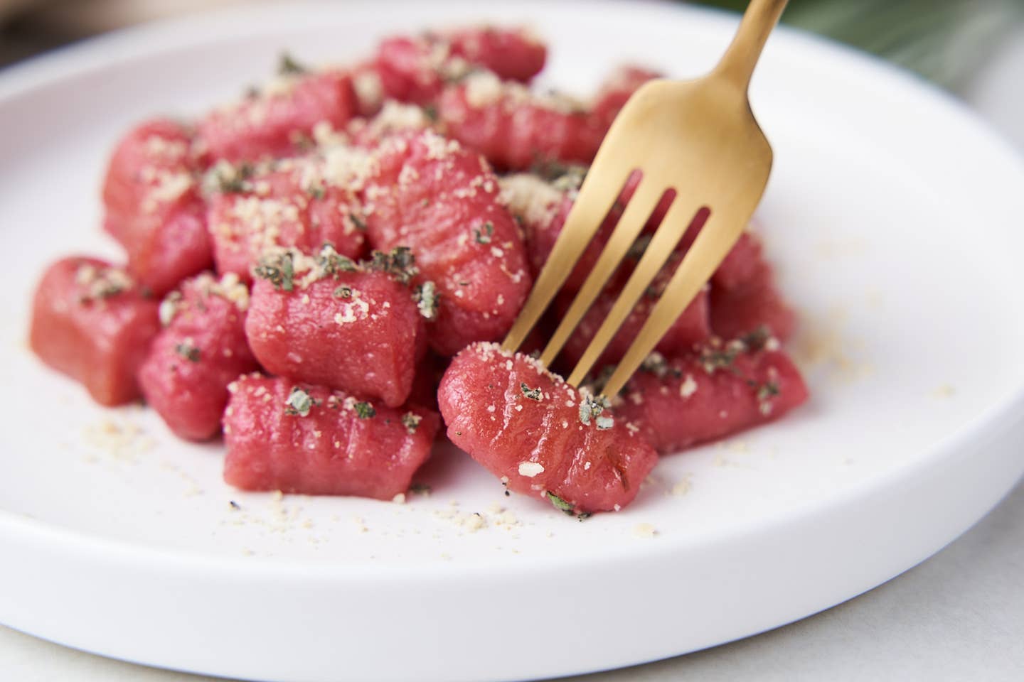 Make this impressive gnocchi infused with beets for your next date night dinner.