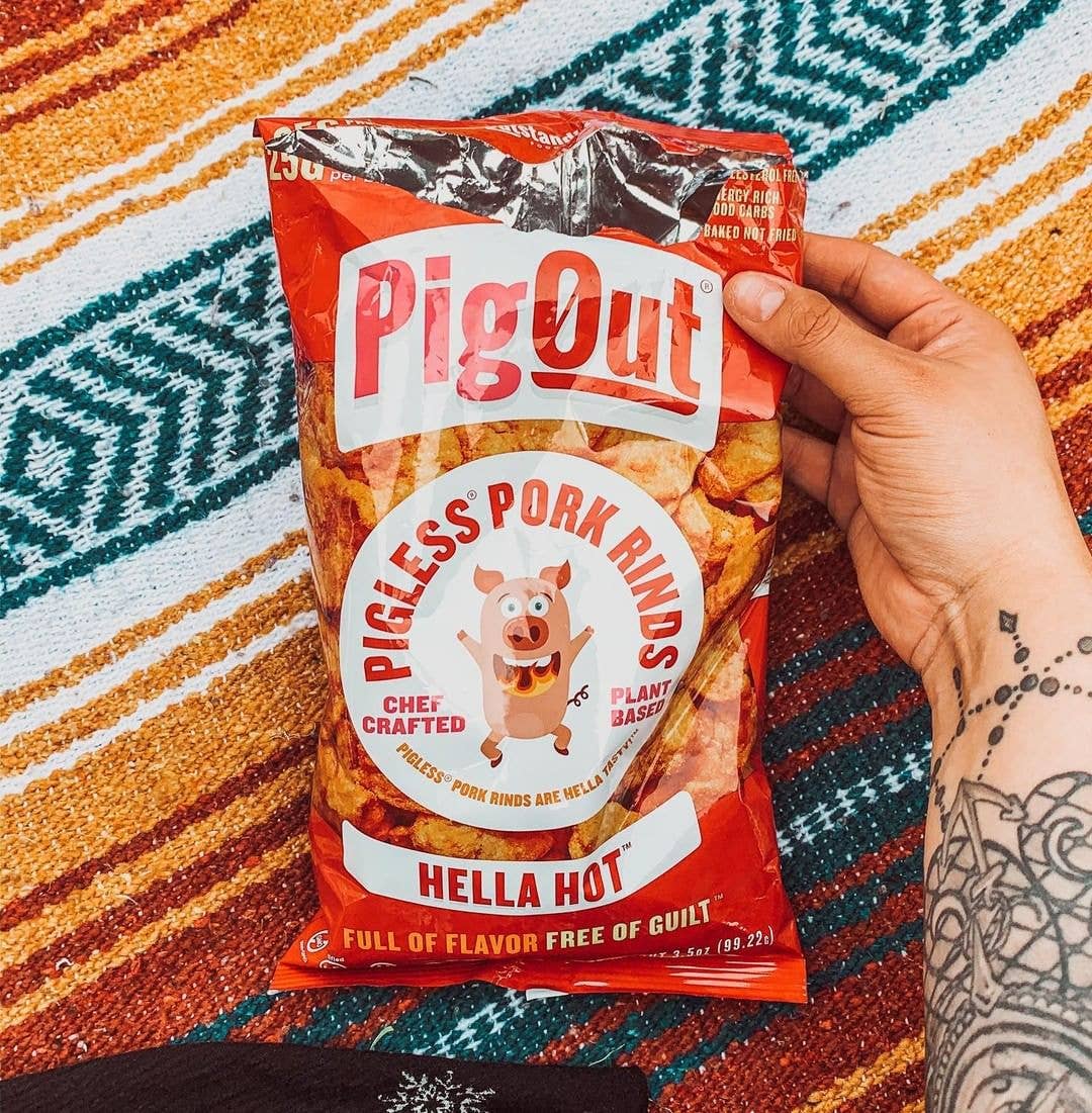 The 6 Best Vegan Pork Alternatives: PigOut Pigless PorkRinds