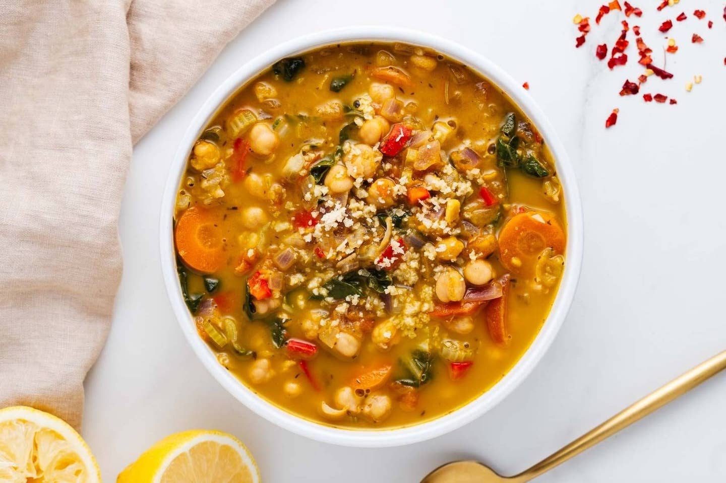 Vegan Tuscan Chickpea Soup