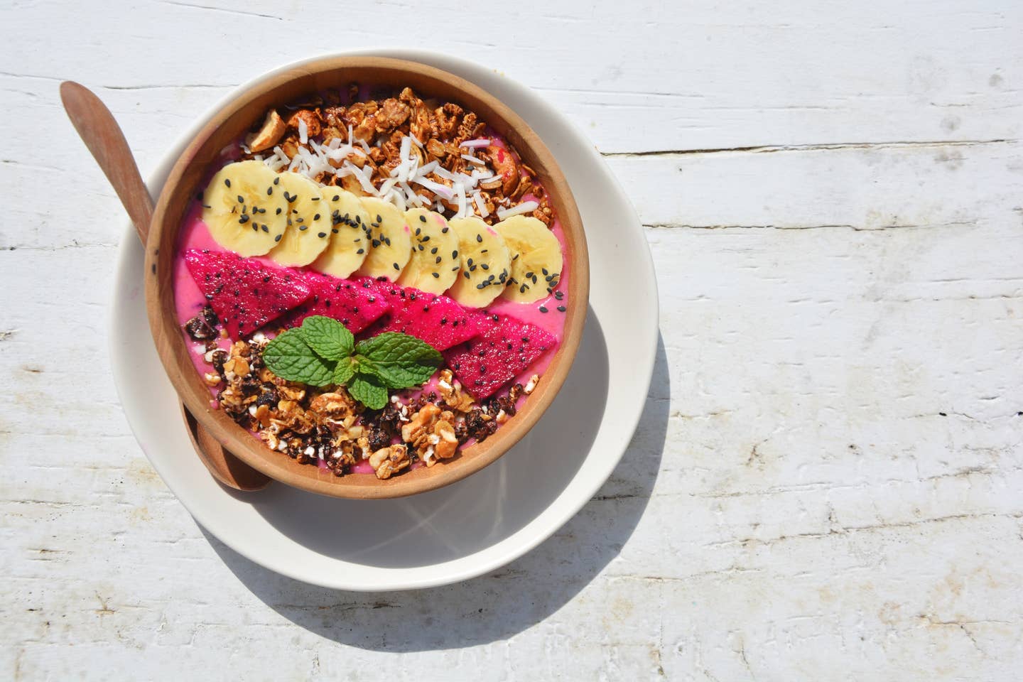 Directly Above Shot Of Food In Bowl On Table