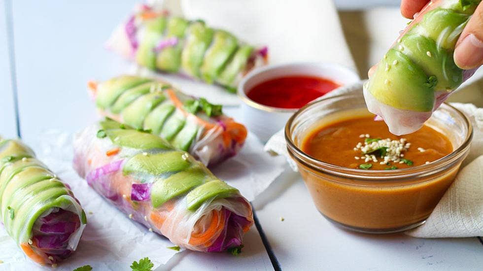 Summer Rolls w: Sweet & Spicy Peanut Sauce Recipe 5